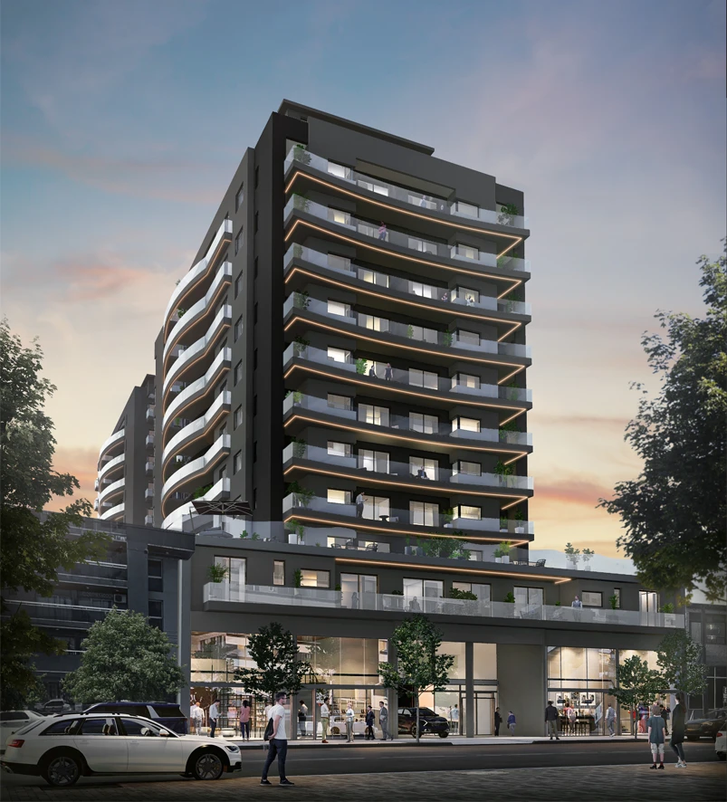 vista fachada edificio Vita en Villa Carlos Paz, Departamentos / Unidades en venta